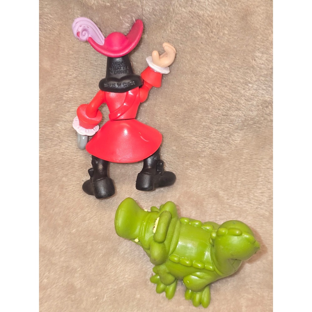 Disney Mattel 2011 Captain Hook and Tick Tock Croc Figures W5262 Jake Never Land - Picture 4 of 6